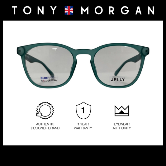 Tony Morgan Men's Green TR 90 Square Eyeglasses with Anti-Blue Light and Replaceable Lens TMALBATEAL56