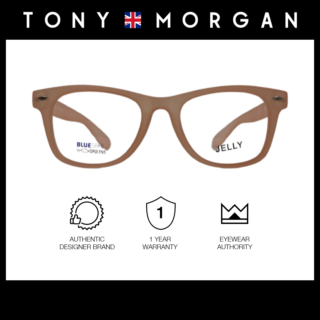 Tony Morgan Women's Pink TR 90 Square Eyeglasses with Anti-Blue Light and Replaceable Lens TMELLISPINK51