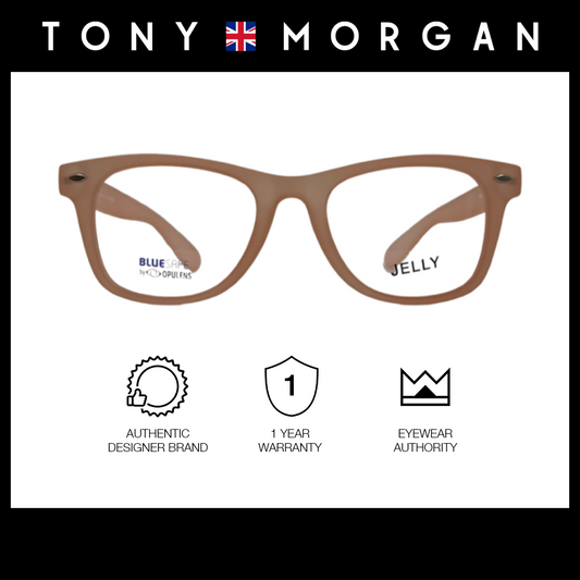 Tony Morgan Women's Pink TR 90 Square Eyeglasses with Anti-Blue Light and Replaceable Lens TMELLISPINK51