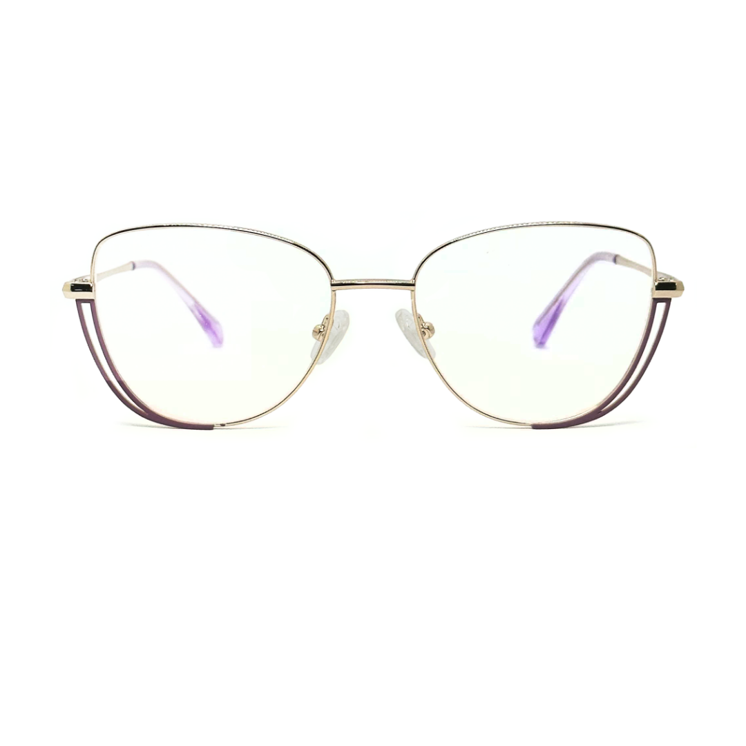 Tony Morgan Women's Purple Metal Cat Eye Eyeglasses TMLUCYPURP53 - Vision Express Optical Philippines