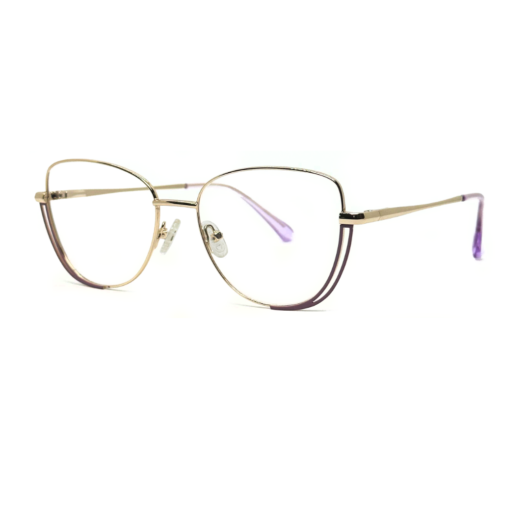 Tony Morgan Women's Purple Metal Cat Eye Eyeglasses TMLUCYPURP53 - Vision Express Optical Philippines