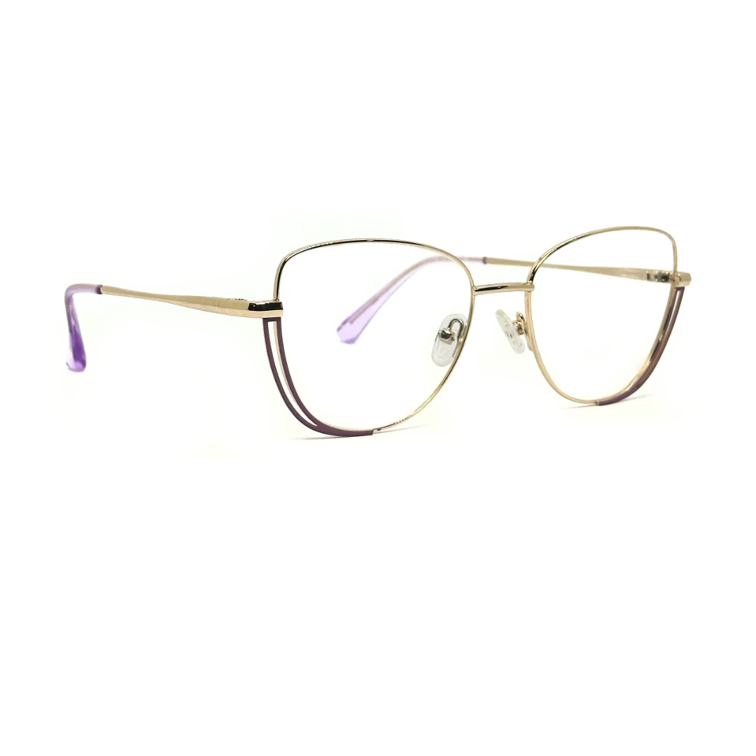 Tony Morgan Women's Purple Metal Cat Eye Eyeglasses TMLUCYPURP53 - Vision Express Optical Philippines