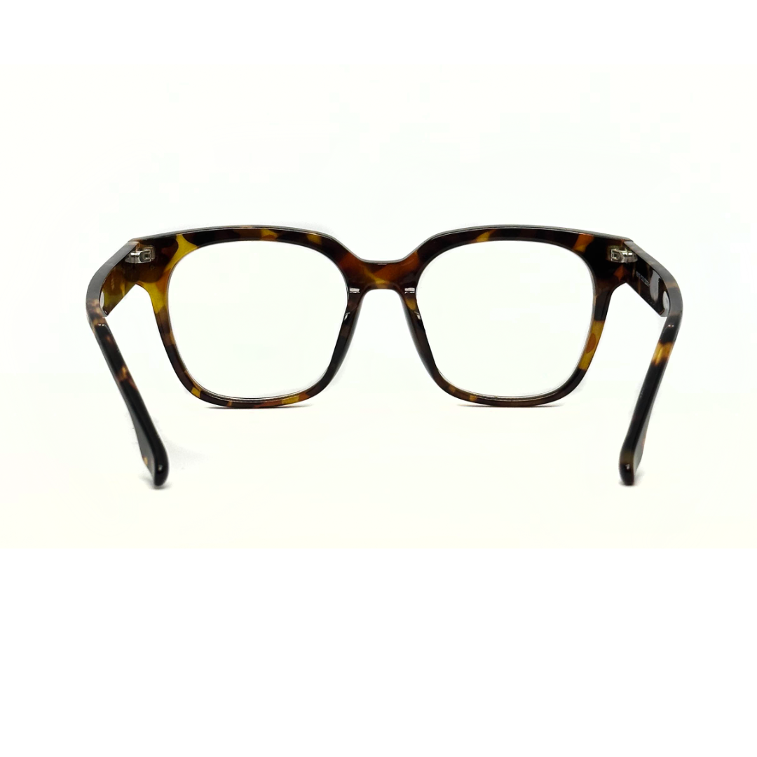 Tony Morgan Unisex Brown Acetate Square Eyeglasses TMFIFERBRWN52 - Vision Express Optical Philippines