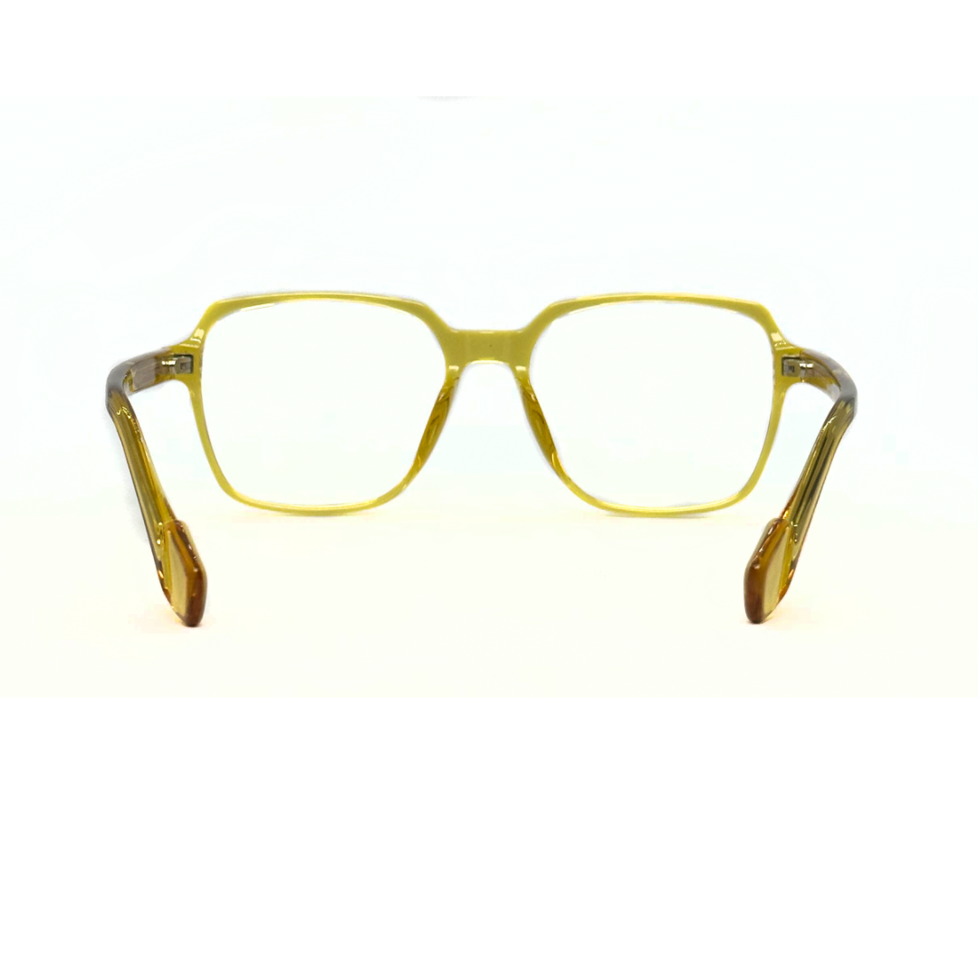 Tony Morgan Unisex Yellow Acetate Square Eyeglasses TMAMARIYLW56 - Vision Express Optical Philippines