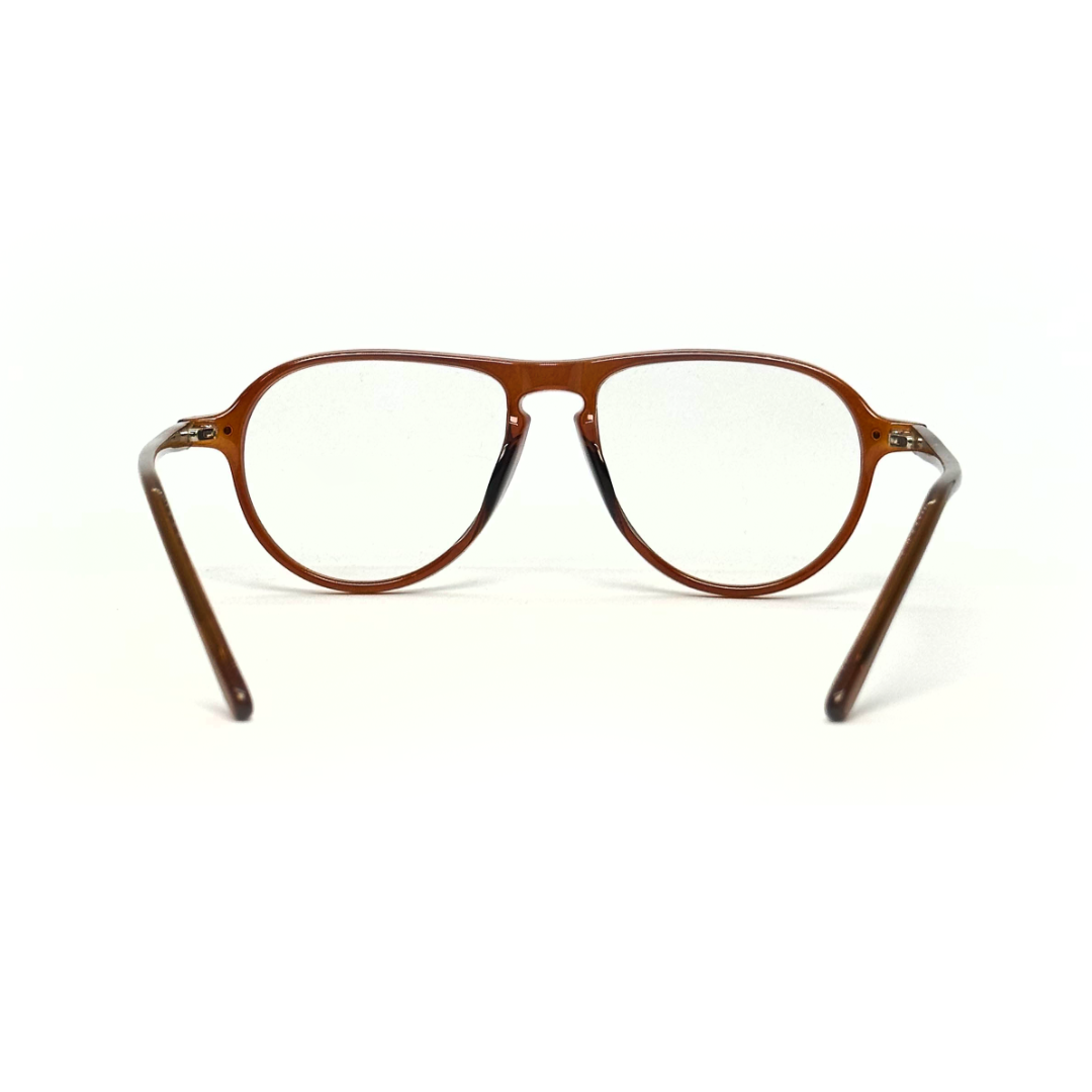 Tony Morgan Unisex Brown Acetate Aviator Eyeglasses TMLUXBRWN53 - Vision Express Optical Philippines