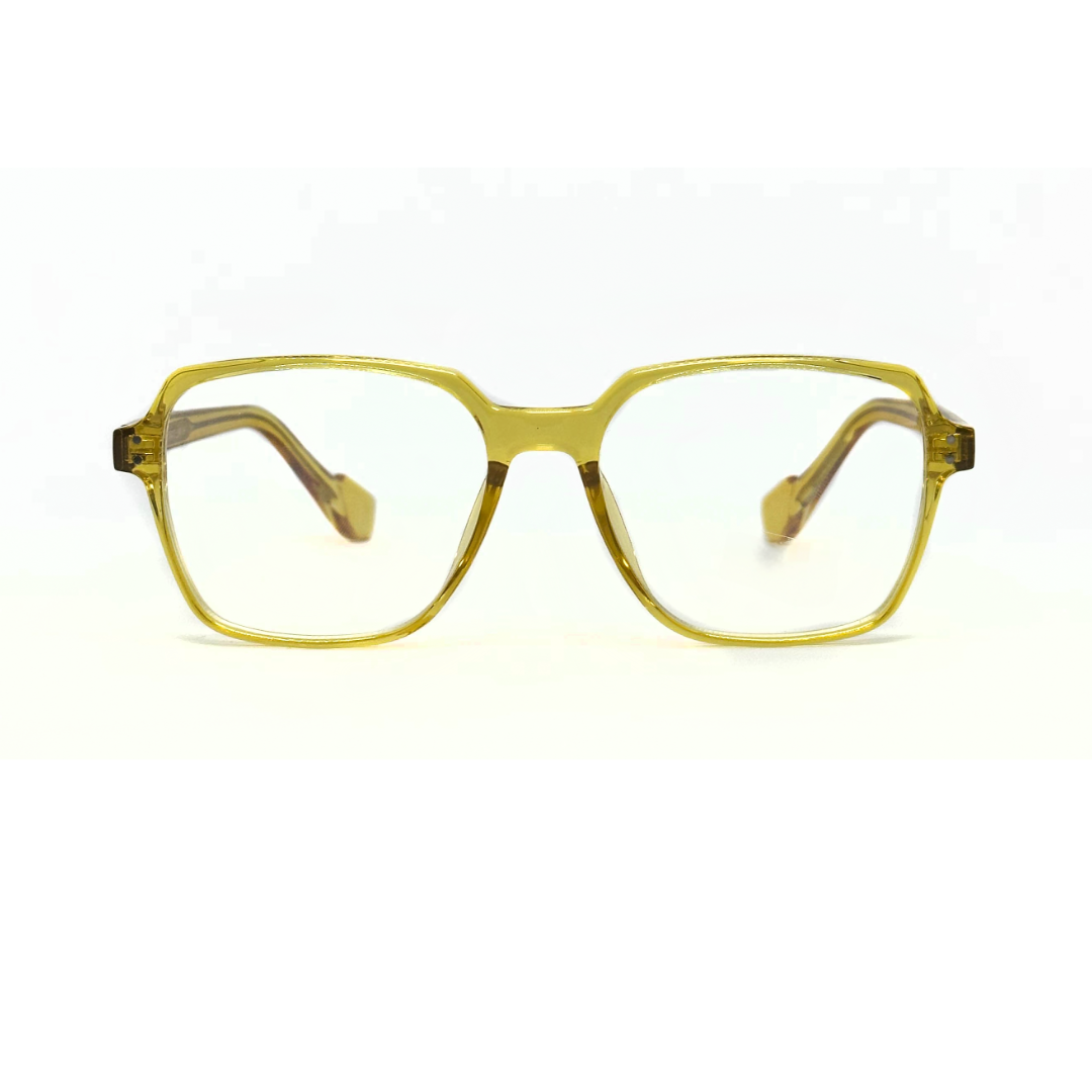 Tony Morgan Unisex Yellow Acetate Square Eyeglasses TMAMARIYLW56 - Vision Express Optical Philippines