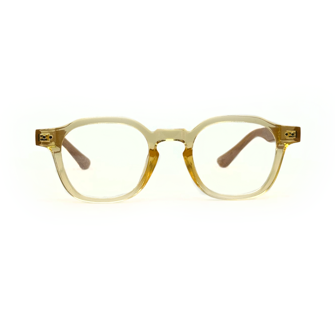 Tony Morgan Unisex Yellow Acetate Round Eyeglasses TMSOLYLW48 - Vision Express Optical Philippines