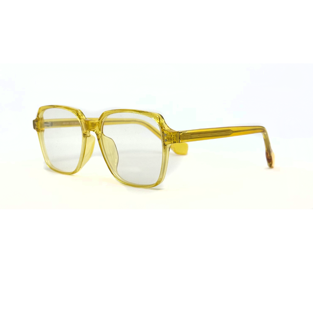 Tony Morgan Unisex Yellow Acetate Square Eyeglasses TMAMARIYLW56 - Vision Express Optical Philippines