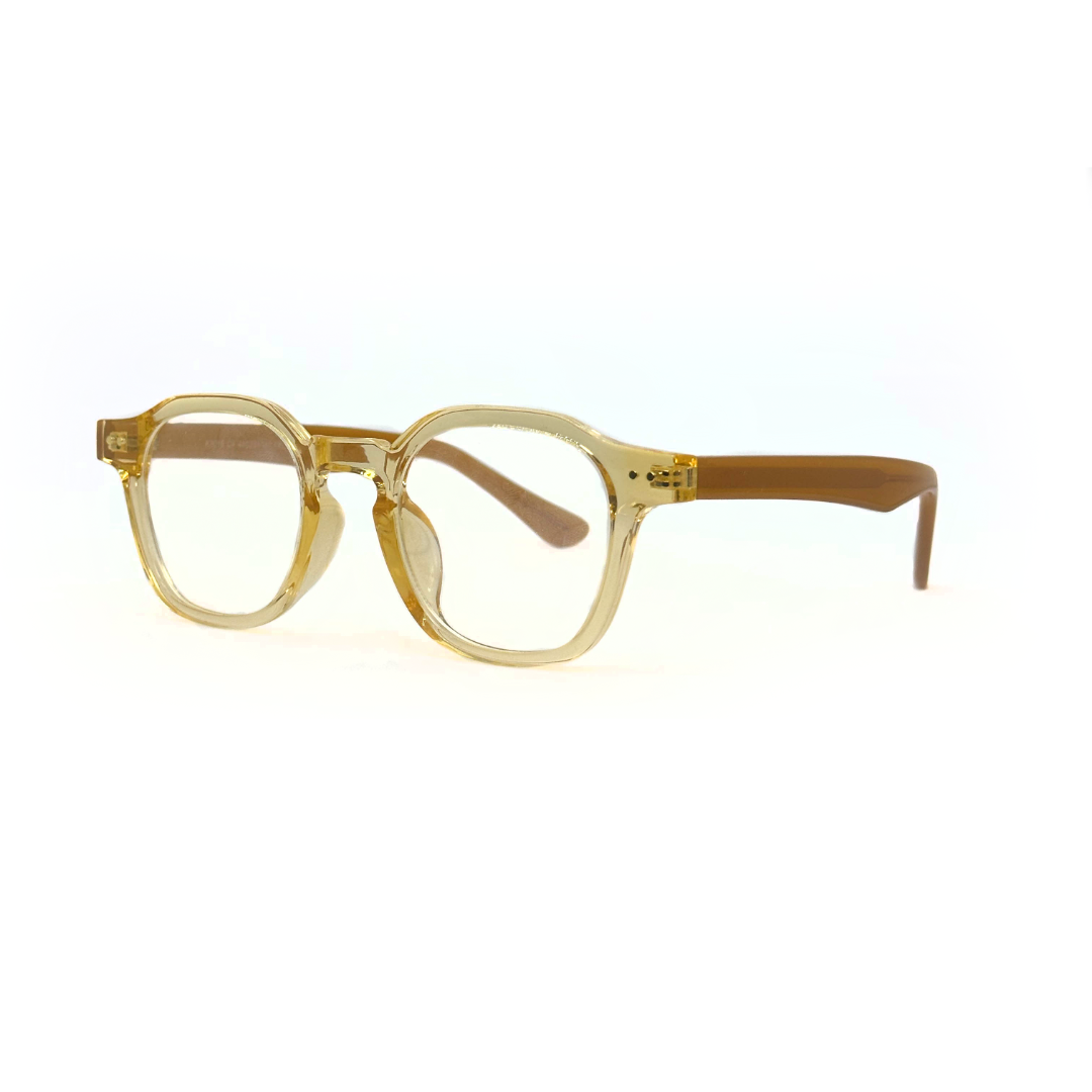 Tony Morgan Unisex Yellow Acetate Round Eyeglasses TMSOLYLW48 - Vision Express Optical Philippines