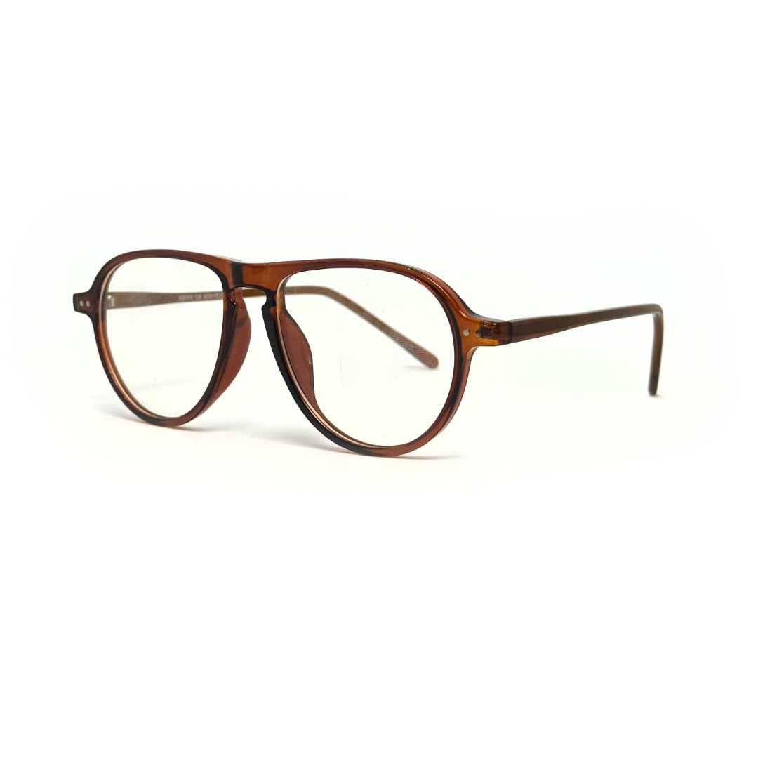 Tony Morgan Unisex Brown Acetate Aviator Eyeglasses TMLUXBRWN53 - Vision Express Optical Philippines