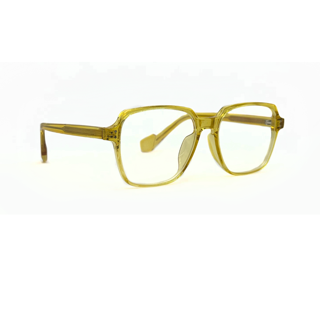 Tony Morgan Unisex Yellow Acetate Square Eyeglasses TMAMARIYLW56 - Vision Express Optical Philippines