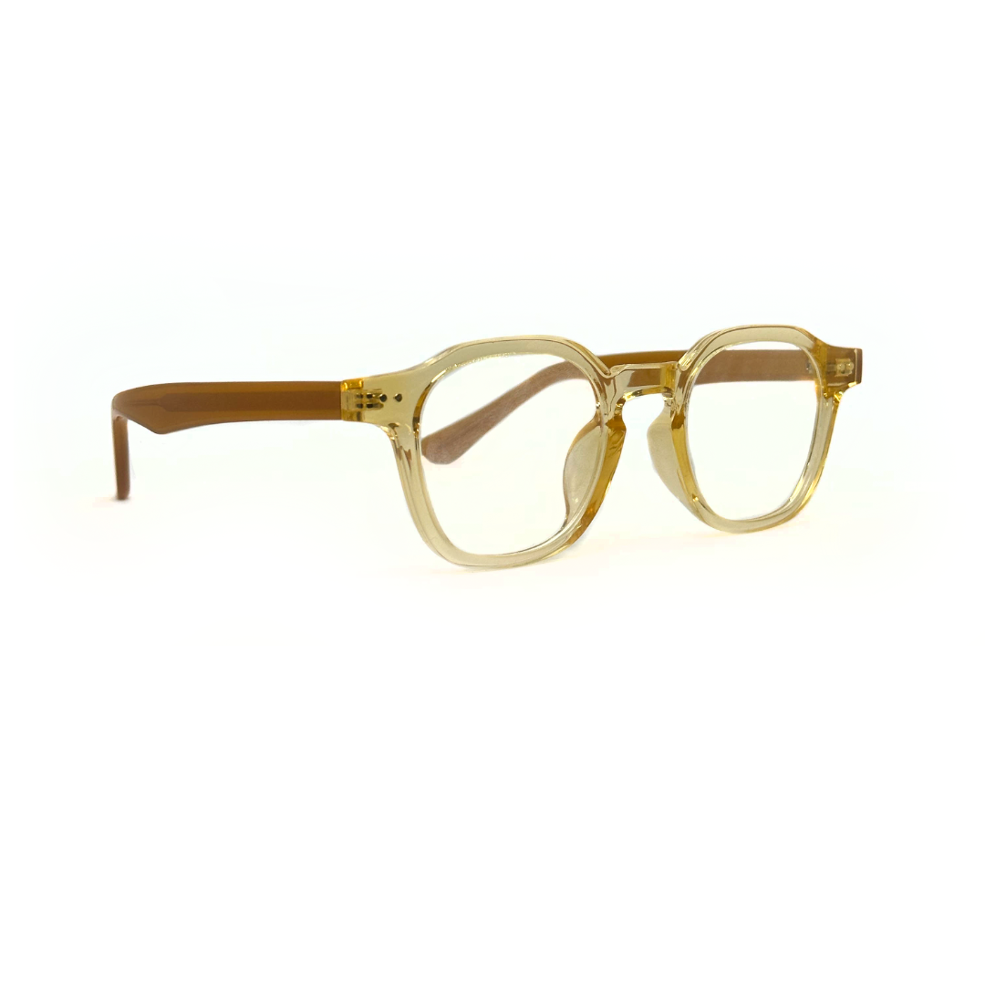 Tony Morgan Unisex Yellow Acetate Round Eyeglasses TMSOLYLW48 - Vision Express Optical Philippines