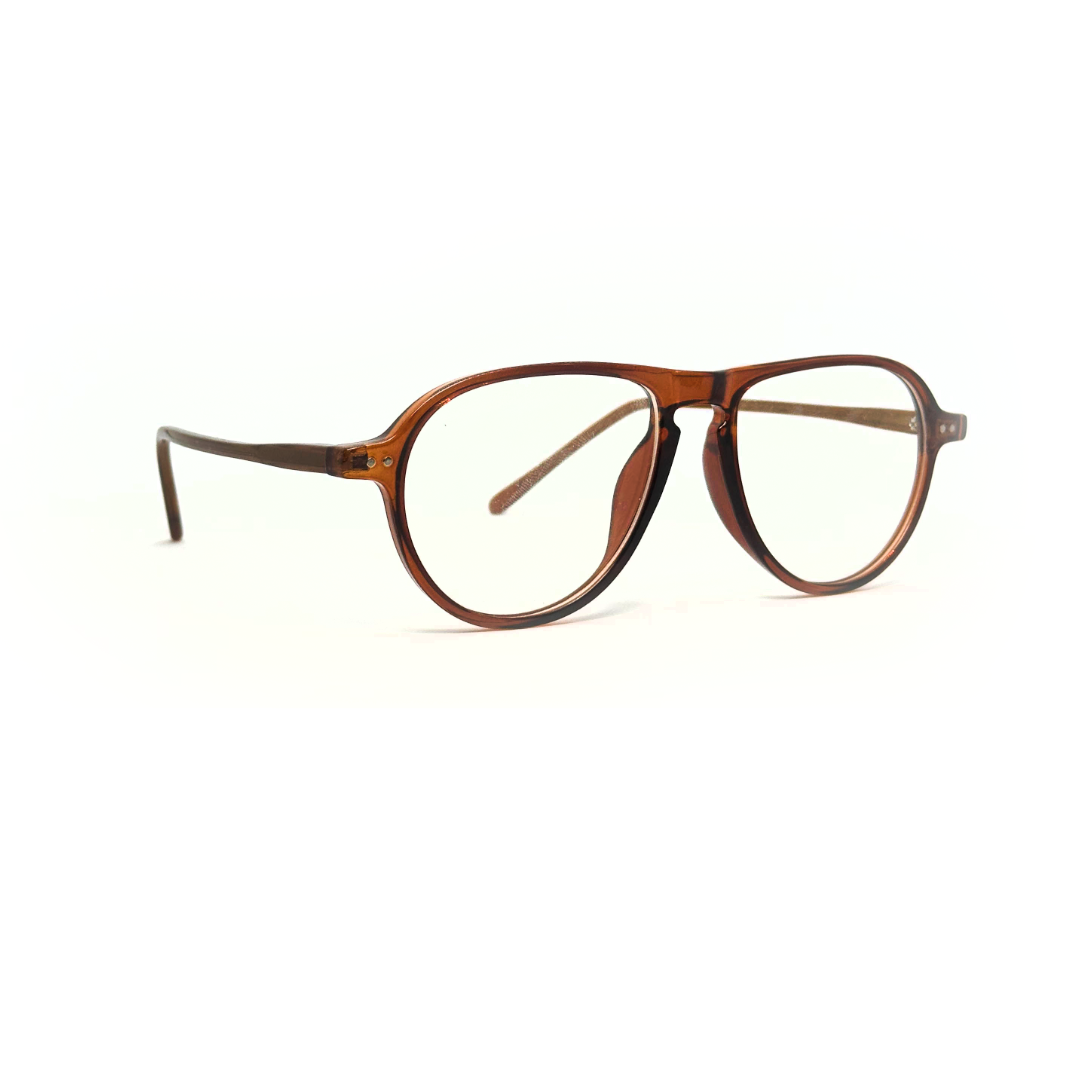 Tony Morgan Unisex Brown Acetate Aviator Eyeglasses TMLUXBRWN53 - Vision Express Optical Philippines