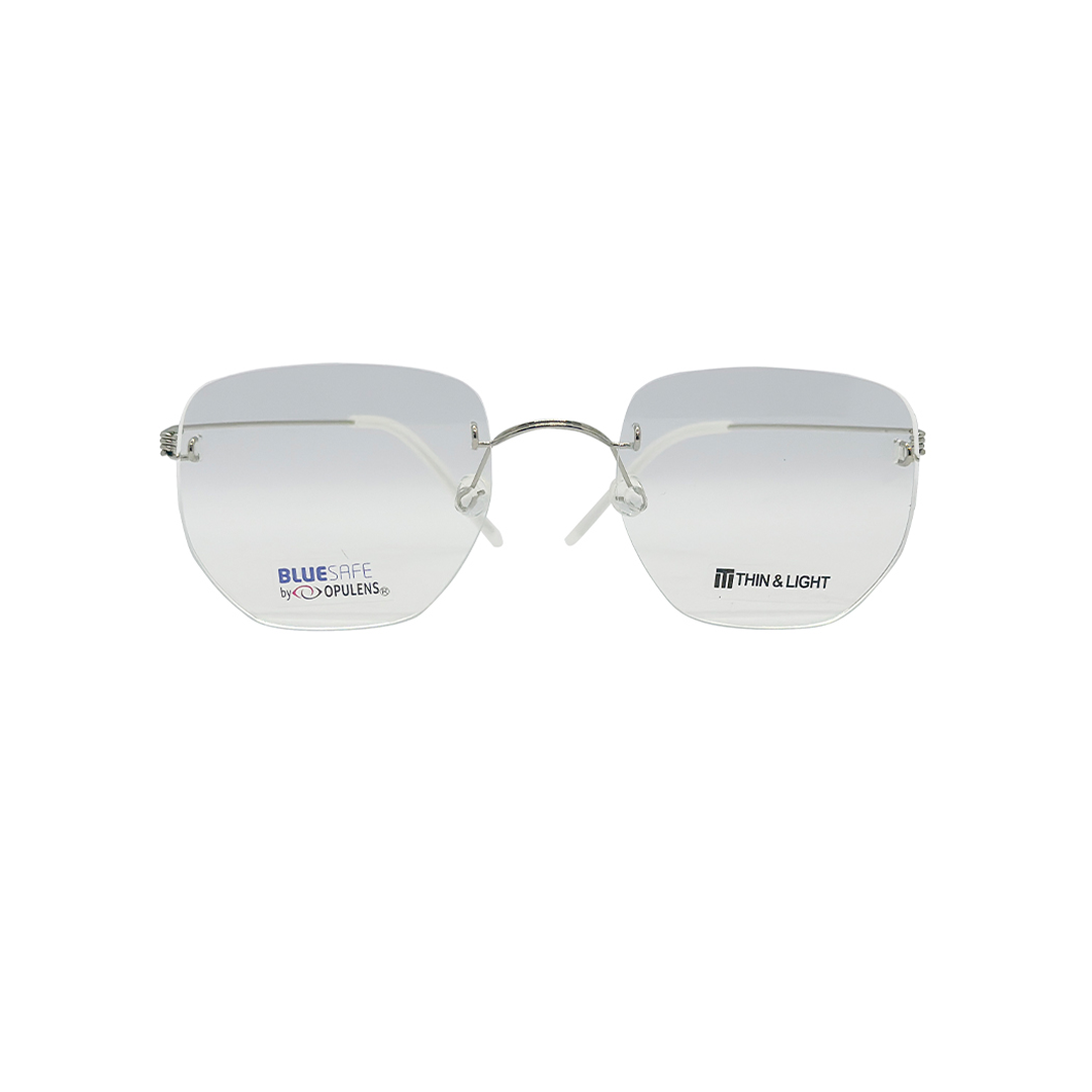 Tony Morgan Unisex White Titanium Round TMALEXWHITE54 - Vision Express Optical Philippines