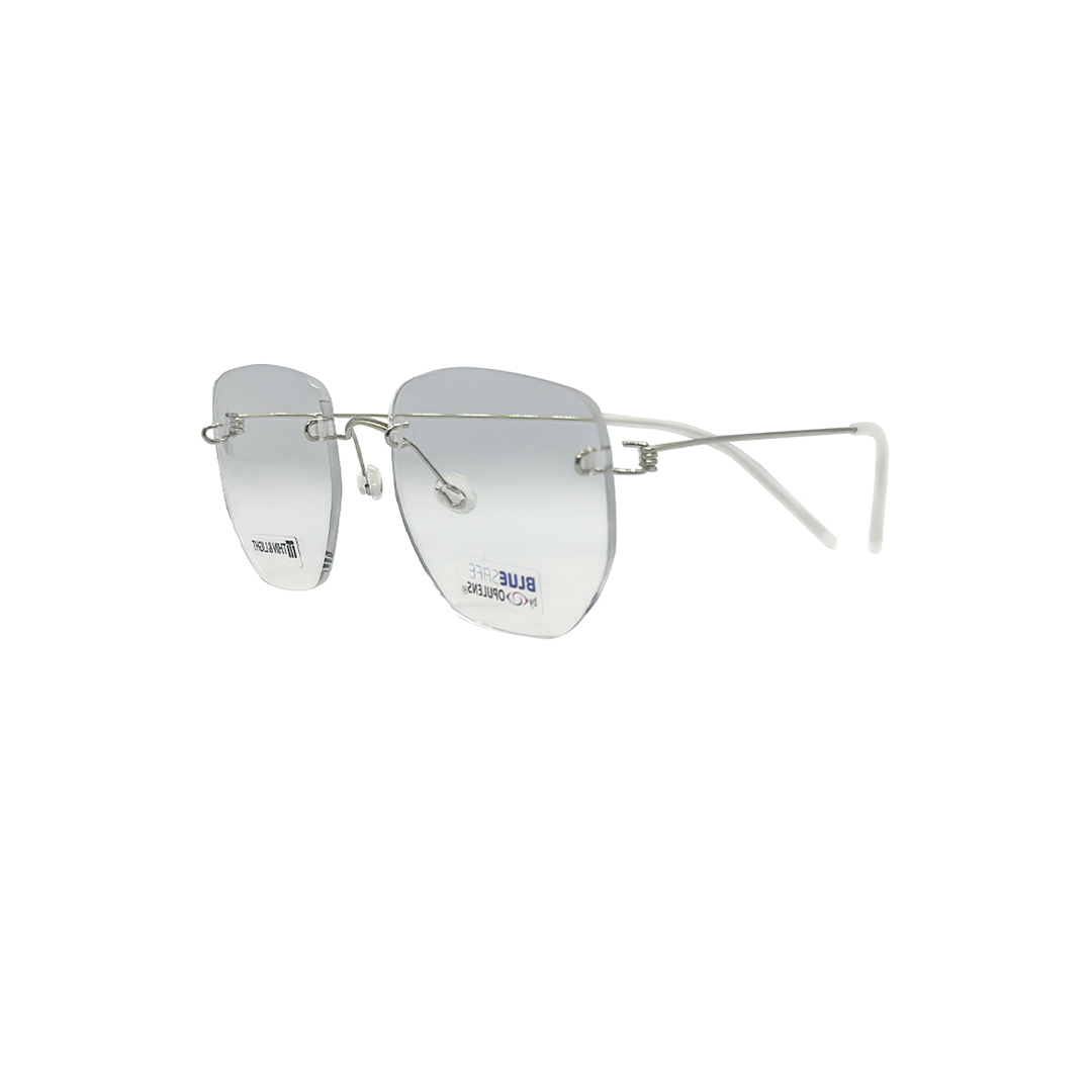 Tony Morgan Unisex White Titanium Round TMALEXWHITE54 - Vision Express Optical Philippines