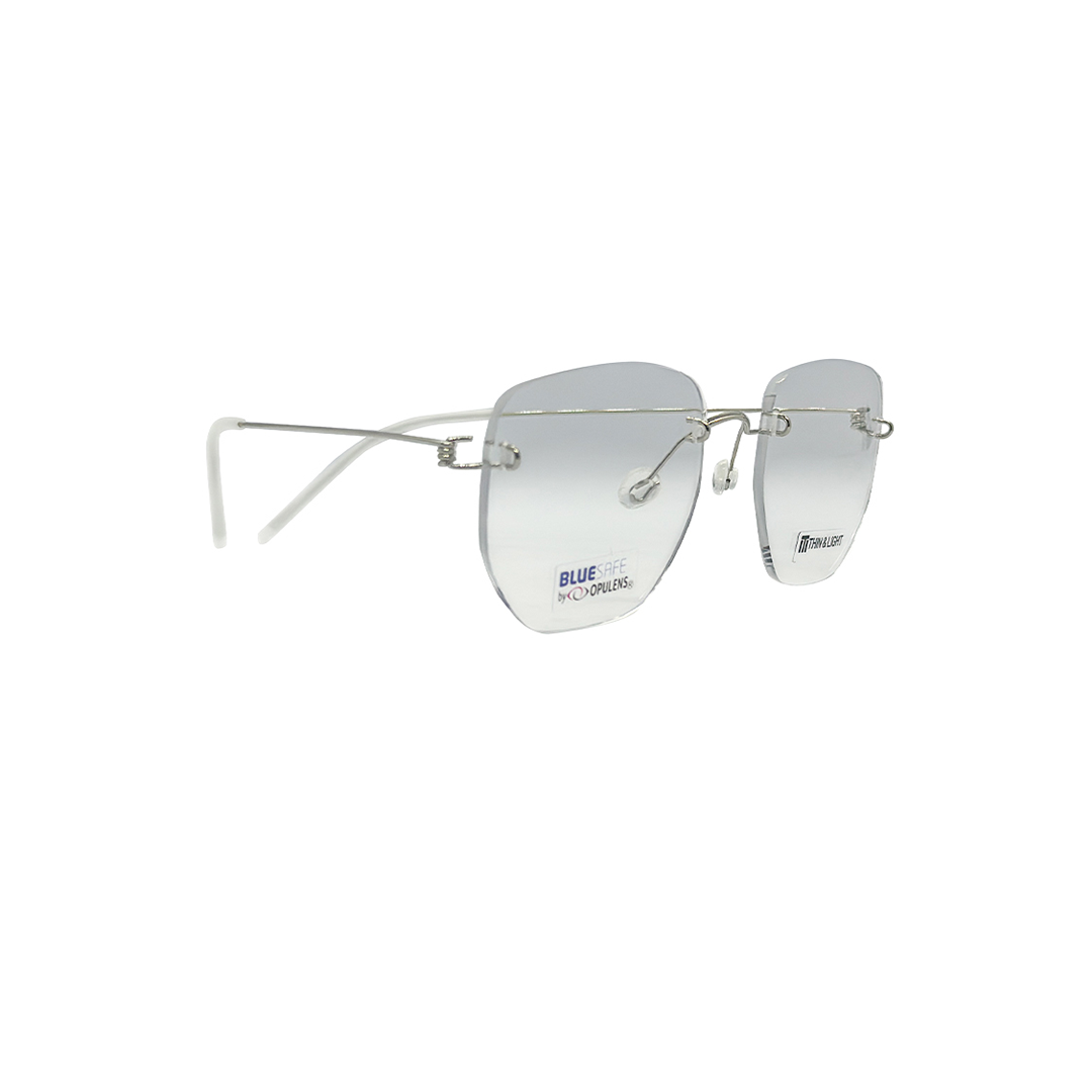 Tony Morgan Unisex White Titanium Round TMALEXWHITE54 - Vision Express Optical Philippines