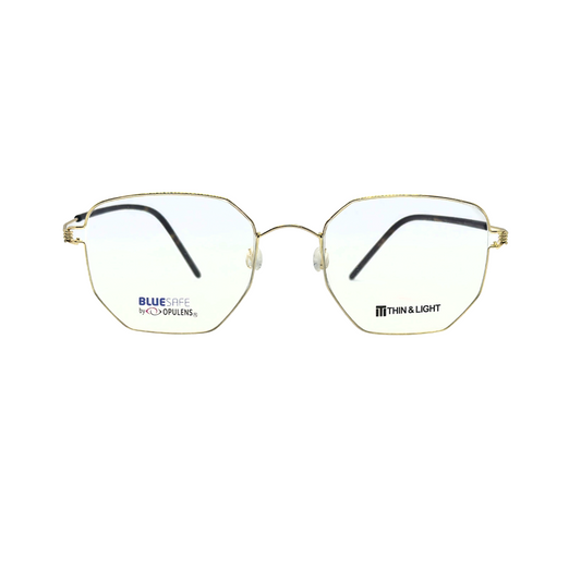 Tony Morgan Unisex Gold Titanium Irregular TMELIJAHGOLD53 - Vision Express Optical Philippines