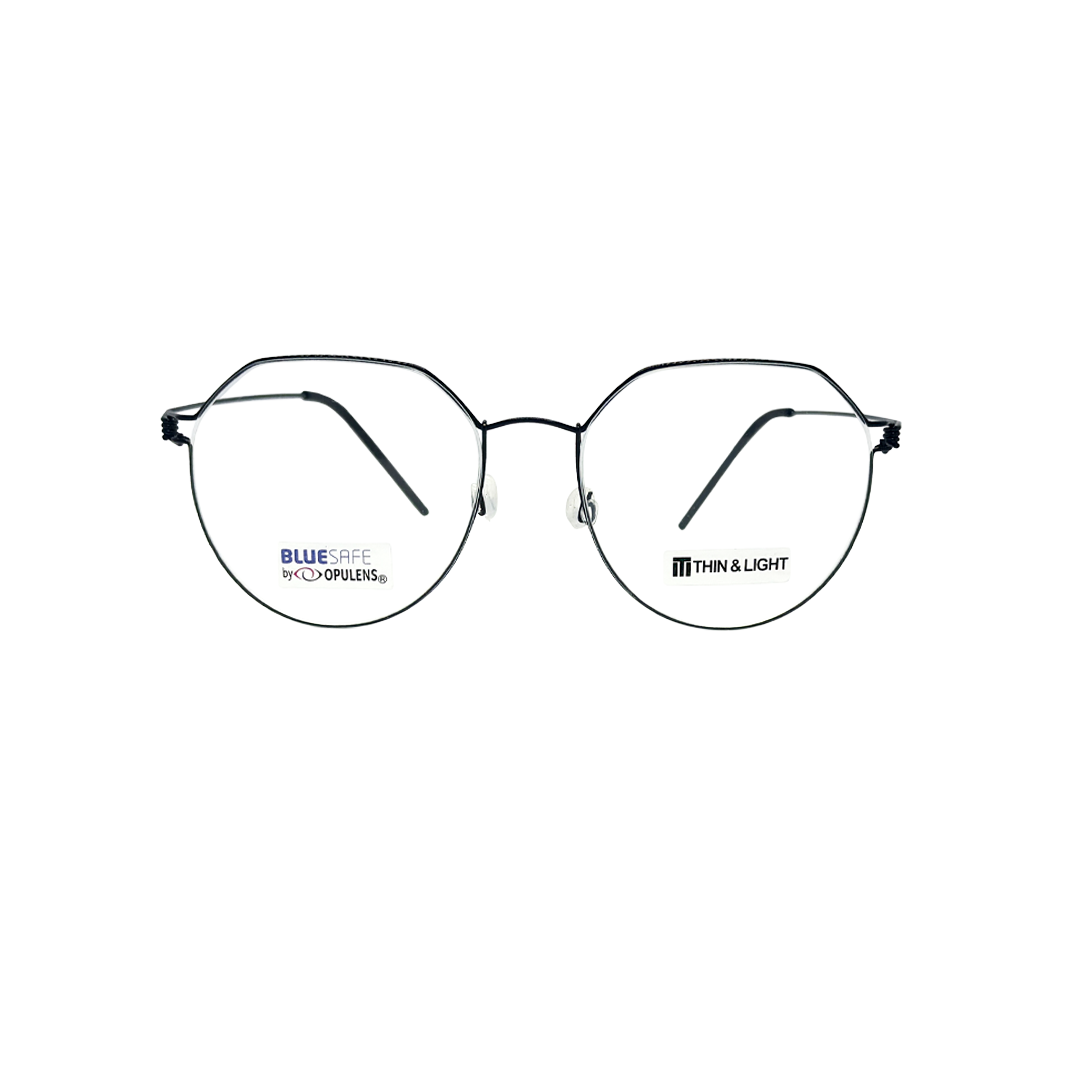 Tony Morgan Unisex Black Titanium Round TMHENRYBLACK53 - Vision Express Optical Philippines