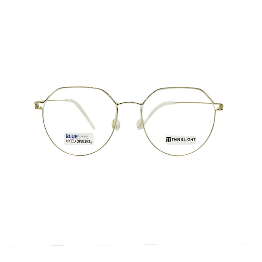 Tony Morgan Unisex Gold Titanium Round TMHENRYGOLD52 - Vision Express Optical Philippines