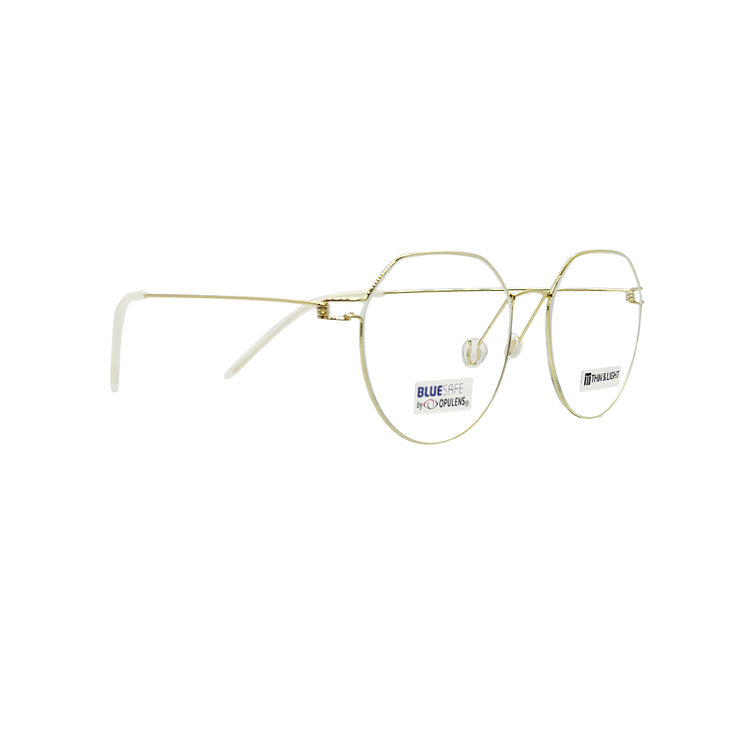 Tony Morgan Unisex Gold Titanium Round TMHENRYGOLD52 - Vision Express Optical Philippines