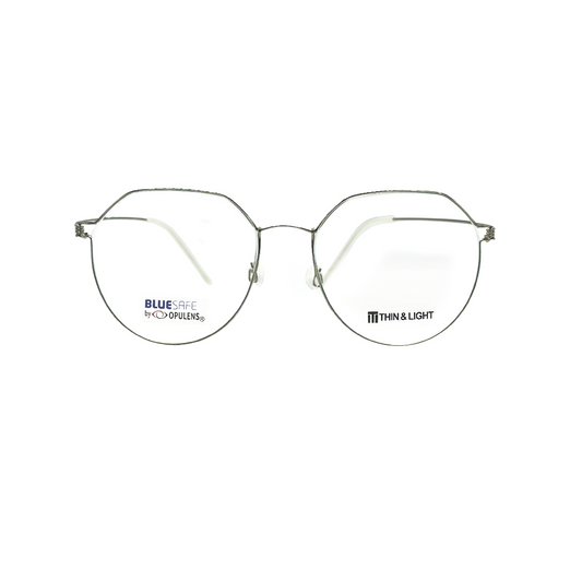 Tony Morgan Unisex Silver Titanium Round TMHENRYSILVER52 - Vision Express Optical Philippines