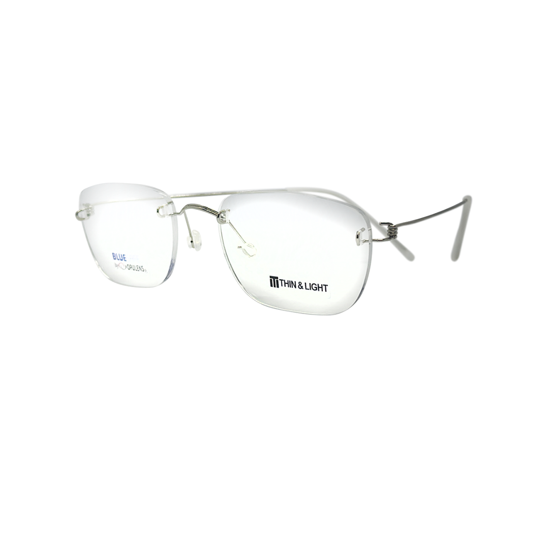 Tony Morgan Unisex White Titanium Oval TMKYLEWHITE54 - Vision Express Optical Philippines