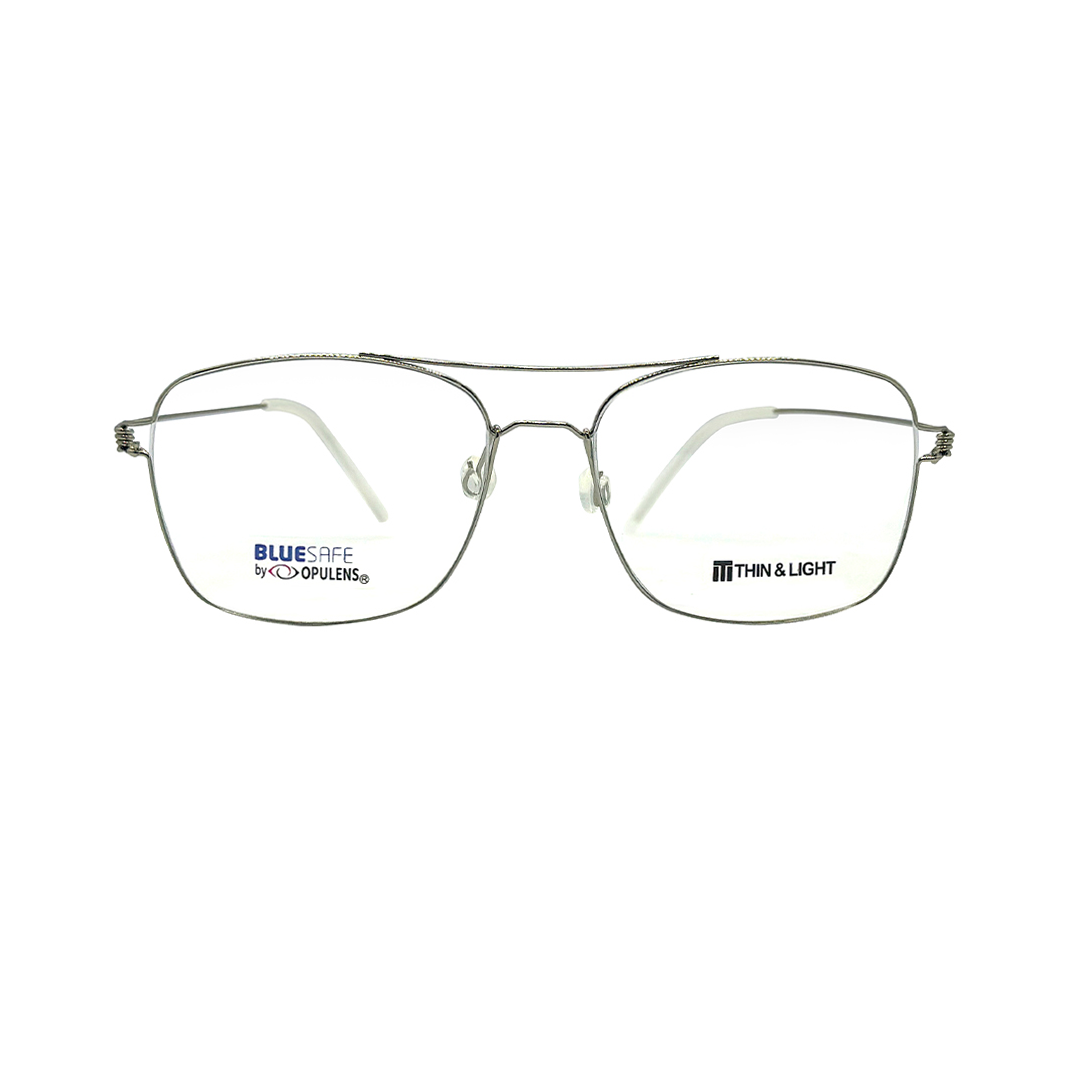 Tony Morgan Unisex Silver Titanium Irregular TMTAYLORSILVER54 - Vision Express Optical Philippines