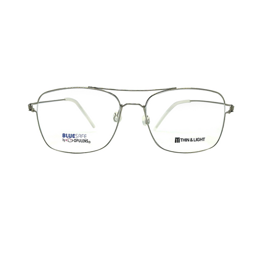 Tony Morgan Unisex Silver Titanium Irregular TMTAYLORSILVER54 - Vision Express Optical Philippines