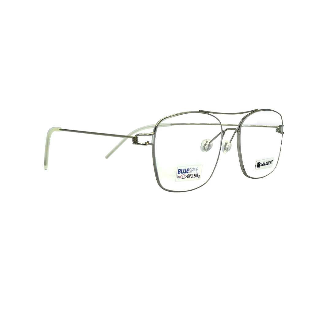 Tony Morgan Unisex Silver Titanium Irregular TMTAYLORSILVER54 - Vision Express Optical Philippines