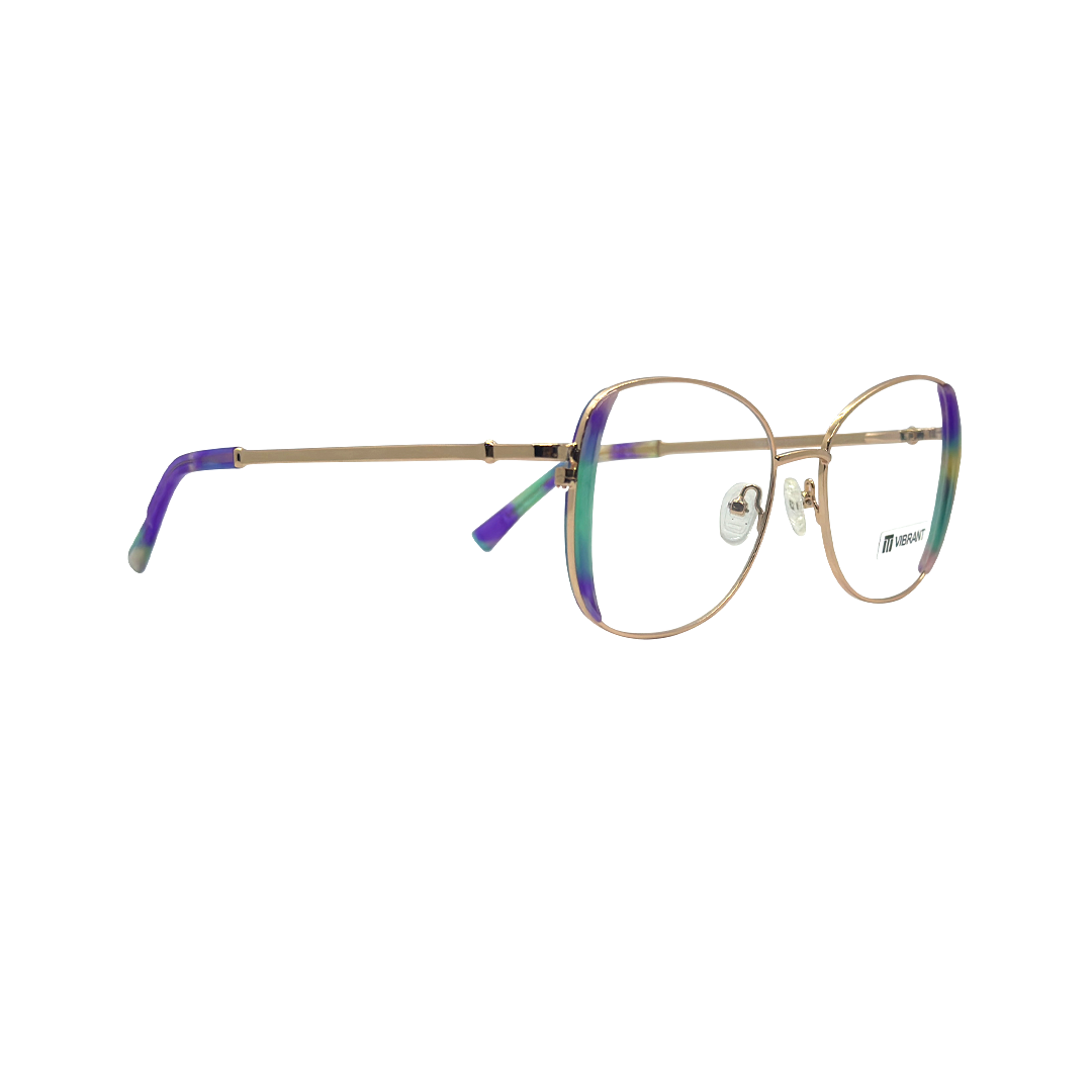 Tony Morgan Woman Purple Metal Round TMYD1039C153 - Vision Express Optical Philippines