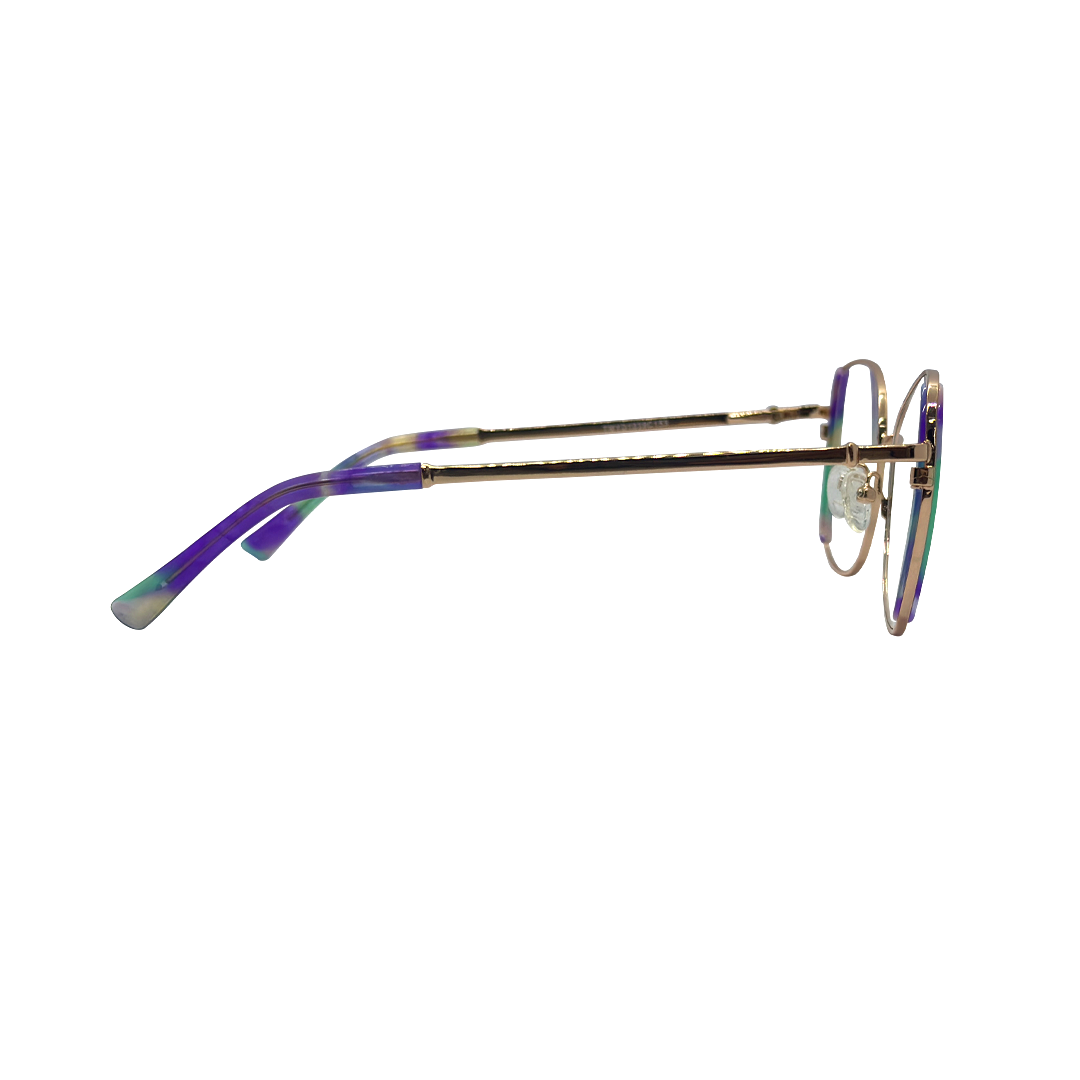 Tony Morgan Woman Purple Metal Round TMYD1039C153 - Vision Express Optical Philippines